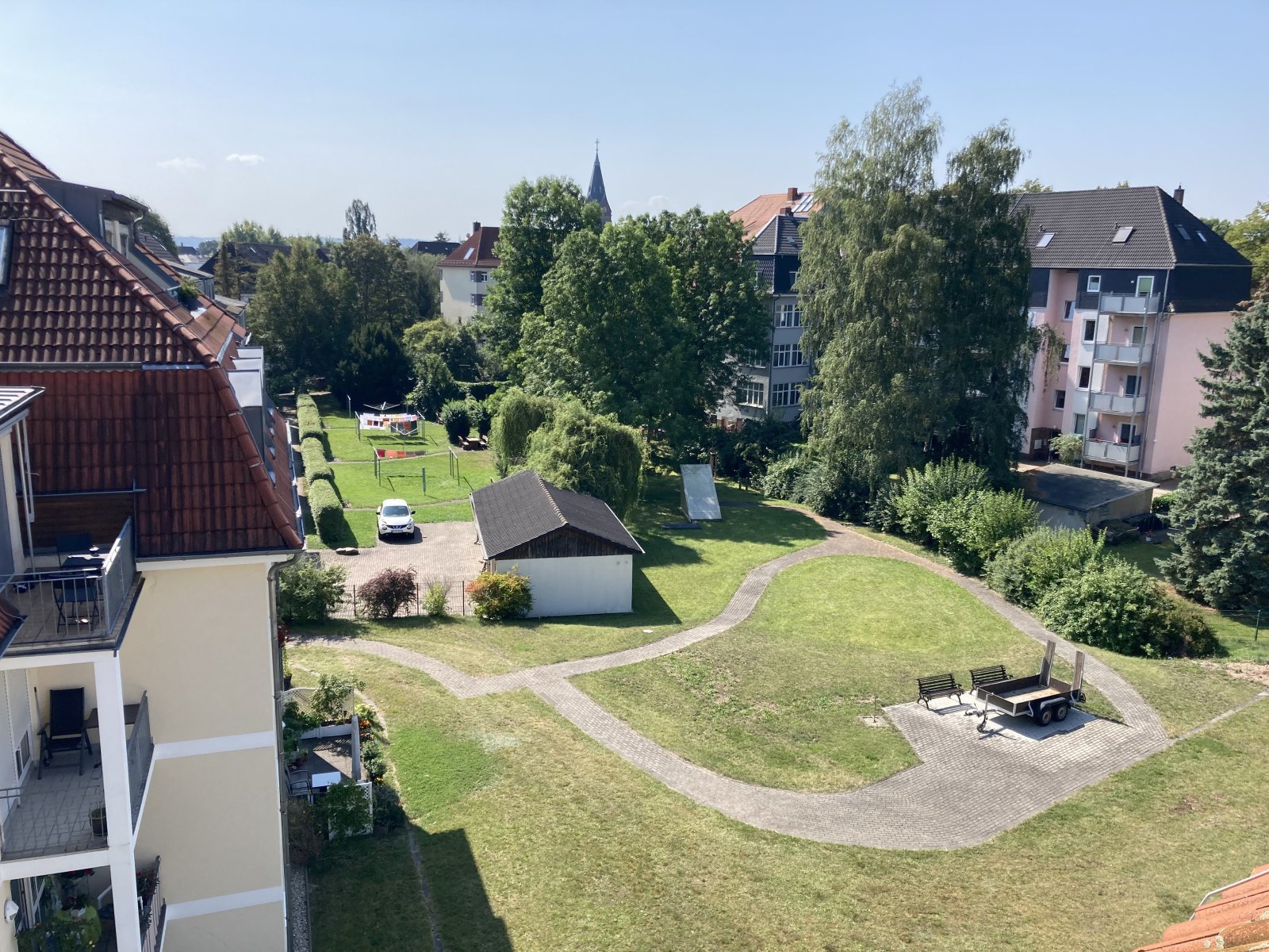 Ausblick Balkon