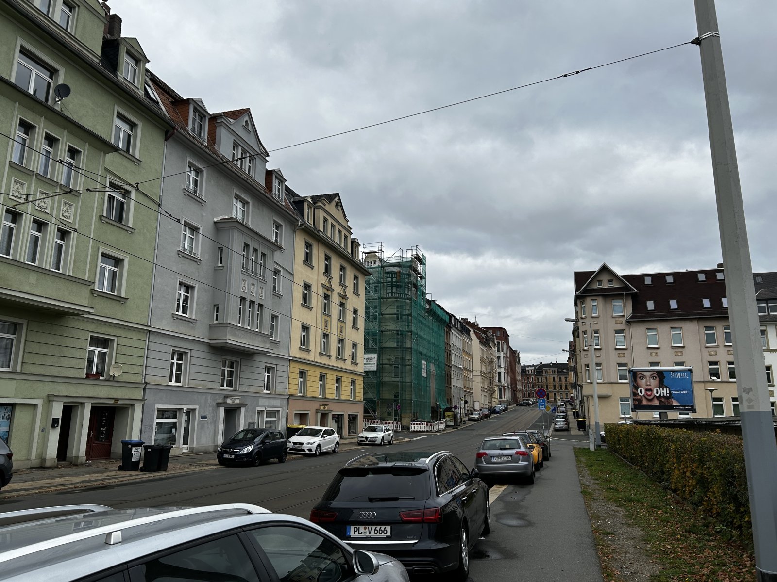 August-Bebel-Straße nach Norden