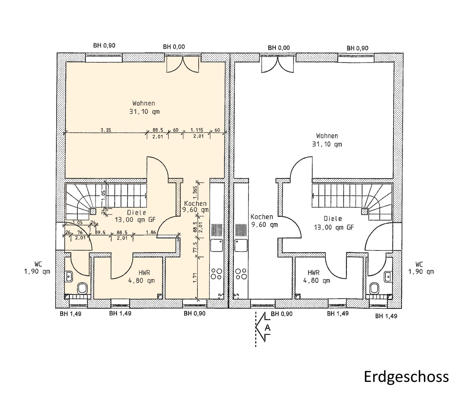 Grundriss Erdgeschoss 