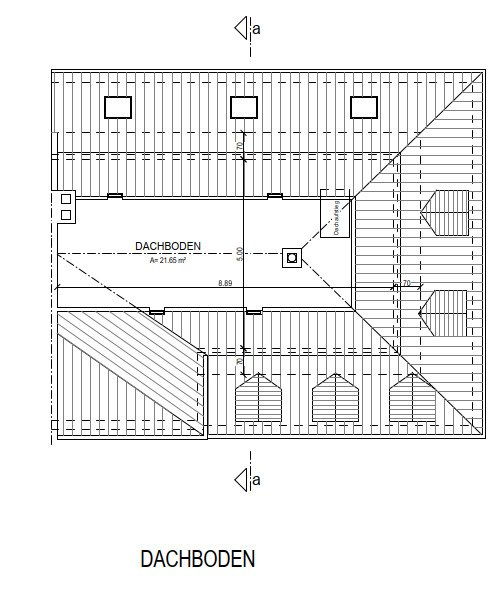 Grundriss Dachboden